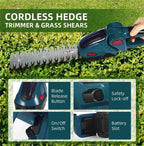 Akku-Heckenschere 2-in-1 Haushalt Rasenmäher Gartenschere Gartengeräte Für Makita Akku Schere Astsäge