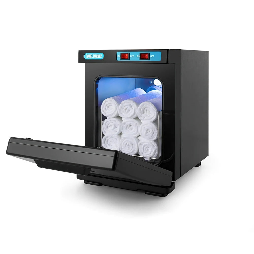 5L UV Handtuchwärmer Schrank 150W Handtuchwärmer mit Aluminiumkammer Schnelles Erhitzen für Gesichts-Spa-Haar-Schönheitssalon