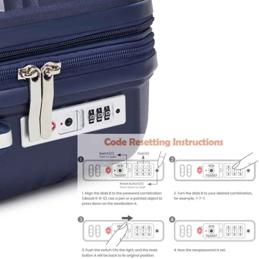 SUPER SOLU Berlin series: XL 28 inch/74 cm hard case expandable, PP easily weight suitcase with water-repellent zipper, TSA & 360 ° double roll premium check luggage 106L-shipping from DE