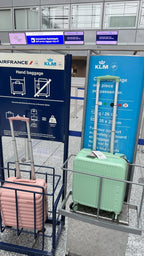 SUPER SOLU Koffer (18 Zoll Handgepäck/22 Zoll Aufgabegepäck, separat wählbar), PC+ABS leichter Trolley mit antibakteriellem Nanosilber-Griff, TSA-Schloss, Organizer-Innenfächer, tragbarer Ventilator – Versand aus Deutschland