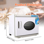 23L Handtuchwärmer & UV-Sterilisationsschrank, 200W beheizte Desinfektion mit zwei Fächern für Salon, SPA, Fitnessstudio, 70°C & UV-Reinigung