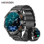 MEVADEN Steel 1,39 Zoll Herren Luxus-Smartwatch Bluetooth Anruf Sport-Fitness-Tracker Gesundheitsmonitor Smartwatch für Männer MD52