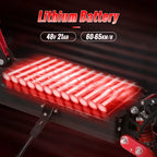 SUNNIGOO X7/X7PRO Elektroroller 3600W Doppelmotor Leistungsstark Max. Geschwindigkeit 60-65km/h 11 Zoll Offroad-Reifen Faltbarer Leistungsstarker E-Scooter 60KM Reichweite Wasserdicht IP54 NFC-Sperre Duale Bremsen All-Terrain-Scooter