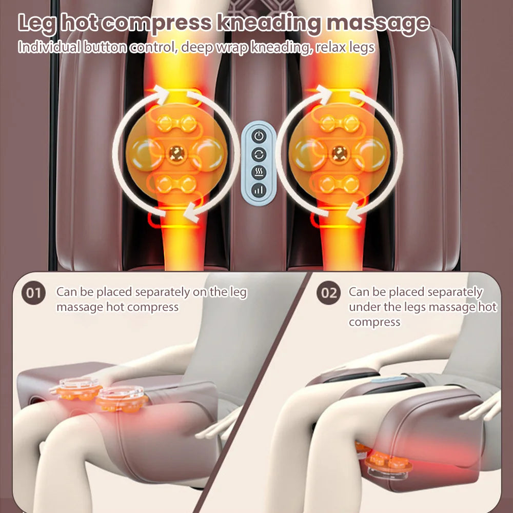 Multifunctional Lumbar Traction Massage Mattress Cushion Full Body Electric Shoulder Neck Waist Back Vibrations Massage Cushion Secondary image