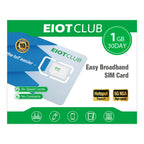 EIOTCLUB Europe SIM-Karte, 1 GB, Prepaid Highspeed-Datentarif-SIM für 33 EU-Länder, aufladbar, für Smartphones, Router, Tablets