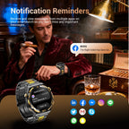 Blackview W90 Pro Smartwatch 1,43" AMOLED Display, Bluetooth Anruffunktion, Herzfrequenzüberwachung, 900 mAh/ 20 Tage Standby, Herren Smartwatch