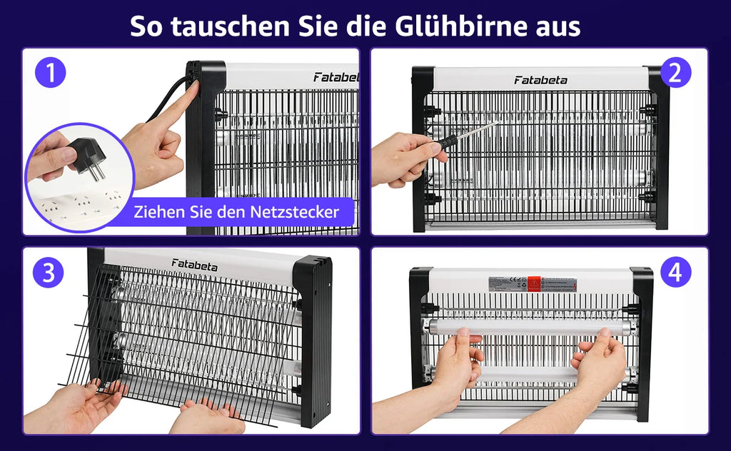 UV Mosquito Killer Lamp, Electric Insect Trap ,Quiet & Energy Saving, Wall Mount or Stand, Covers 10-150m² for Indoor O