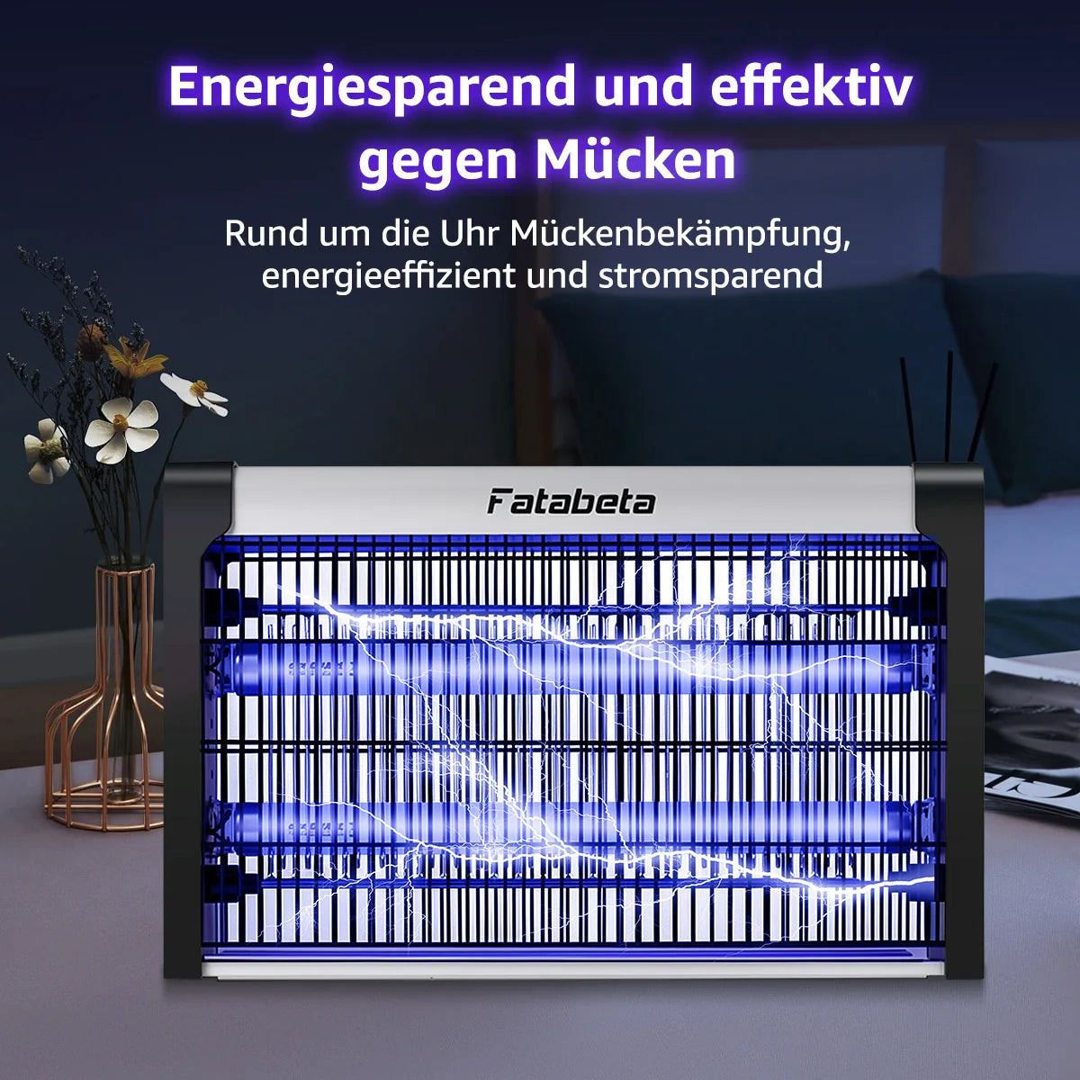 UV Mosquito Killer Lamp, Electric Insect Trap ,Quiet & Energy Saving, Wall Mount or Stand, Covers 10-150m² for Indoor O