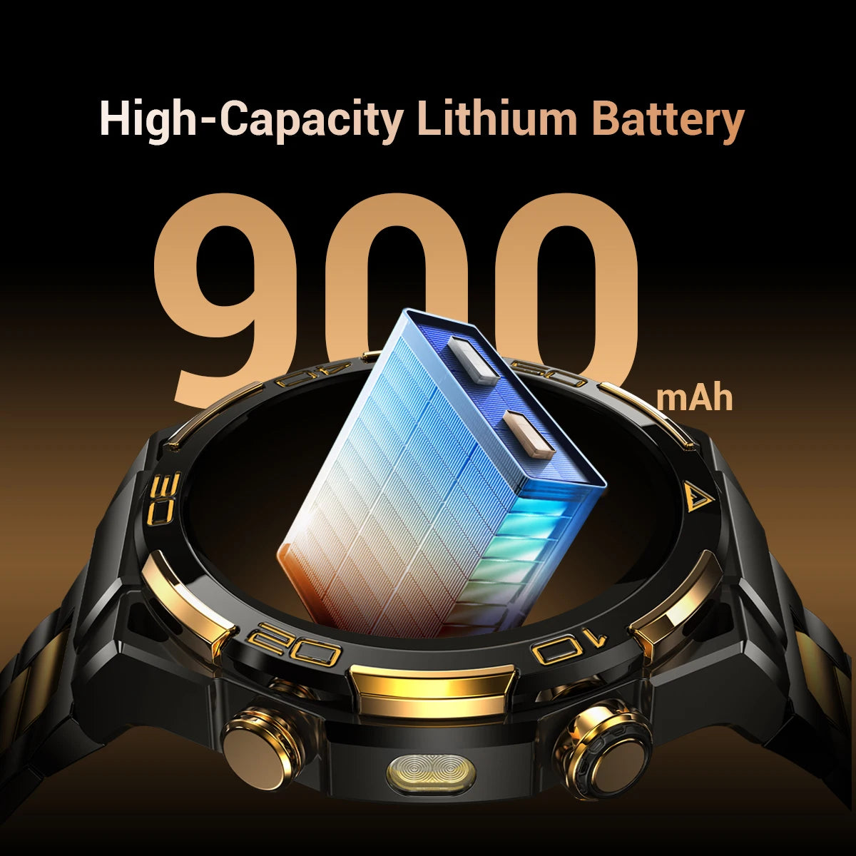 Blackview W90 Pro Smartwatch 1,43" AMOLED Display, Bluetooth Anruffunktion, Herzfrequenzüberwachung, 900 mAh/ 20 Tage Standby, Herren Smartwatch