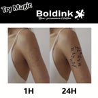 Herzschmetterling Temporäres Tattoo, Hält bis zu 15 Tage Neue Technologie Magischer Wasserdichter Semi-Permanenter Aufkleber.