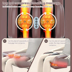 Elektrische Ganzkörper-Massagematte Schulter Nacken Taille Airbag Rücken Knetvibration Massagekissen mit Heizfunktion und Handsteuerung
