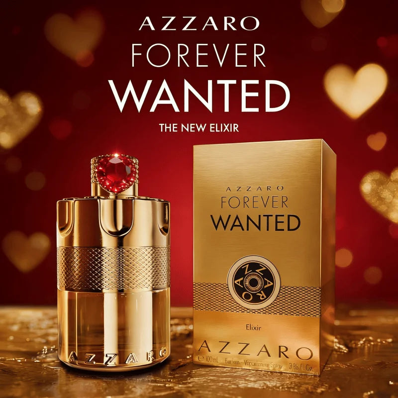 AZZARO Forever Wanted Elixir – 100ml (3.38 Fl Oz) Luxuriöses Eau de Parfum für Herren, Raffinierter Duft für Alltag und besondere Momente