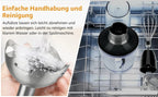 6-in-1 Handheld-Stabmixer – Edelstahl-Stabmixer mit 5 Geschwindigkeiten, Zerkleinerer, Schneebesen und Milchaufschäumer