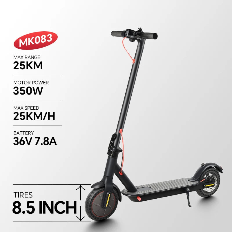 Elektroroller für Erwachsene, zweirädriger Balance-Scooter, faltbarer Roller, leichtes Elektrofahrzeug