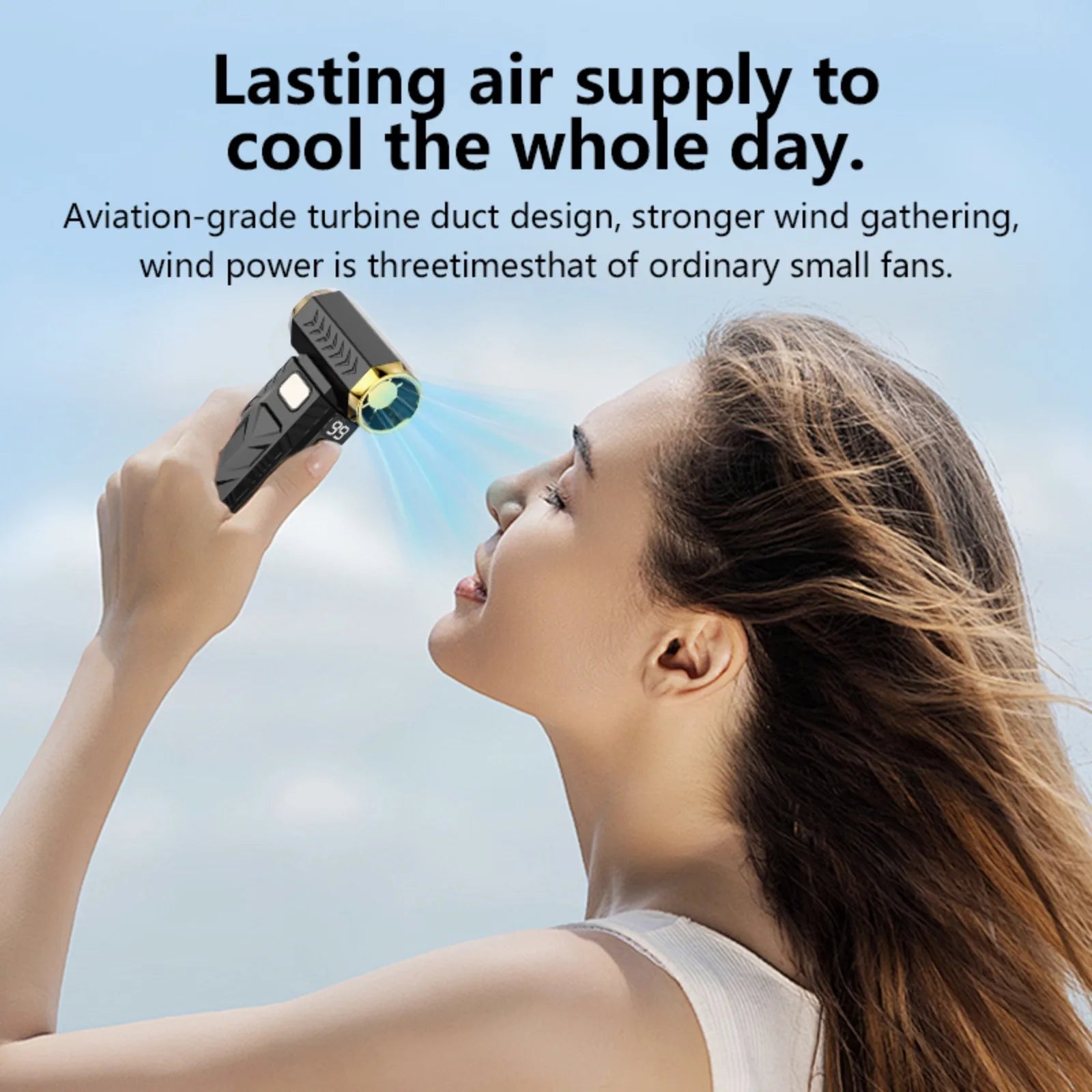 250000RPM Violenter Turbo Jet Fan 53m/s Hochgeschwindigkeits-Brushless-Elektro-Luftgebläse Tragbarer Staubentferner Typ-C wiederaufladbarer Mini-Staubreiniger zur Reinigung von Computer und Autospalten