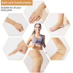 10 Rollen Medizinischer Klebeverband Elastisches Atmungsaktives Sport-Selbstklebeband Beige Wickelband für Finger Handgelenk Knöchel Erste Hilfe