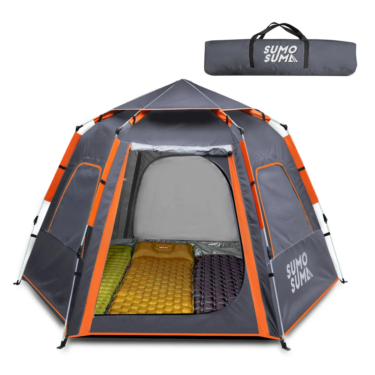 Automatisches Pop-Up-Campingzelt, Vollautomatisches Zelt, Outdoor Sonnenschutz Verdicktes Regendichtes 3-4 Personen Schnellaufbau Campingzelt Hauptbild