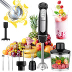 1500W 9-in-1 Stabmixer-Set, 21 Geschwindigkeiten & Turbo, inklusive Schneebesen, Zerkleinerer, Milchaufschäumer & Pürierstab zum Mixen und Pürieren