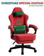 GTPLAYER Gaming Stuhl Ergonomischer Gaming-Sessel Bürostuhl PC Fußstütze Lautsprecher Musik Bürostuhl bis 150 kg
