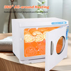 23L Handtuchwärmer & UV-Sterilisationsschrank, 200W beheizte Desinfektion mit zwei Fächern für Salon, SPA, Fitnessstudio, 70°C & UV-Reinigung
