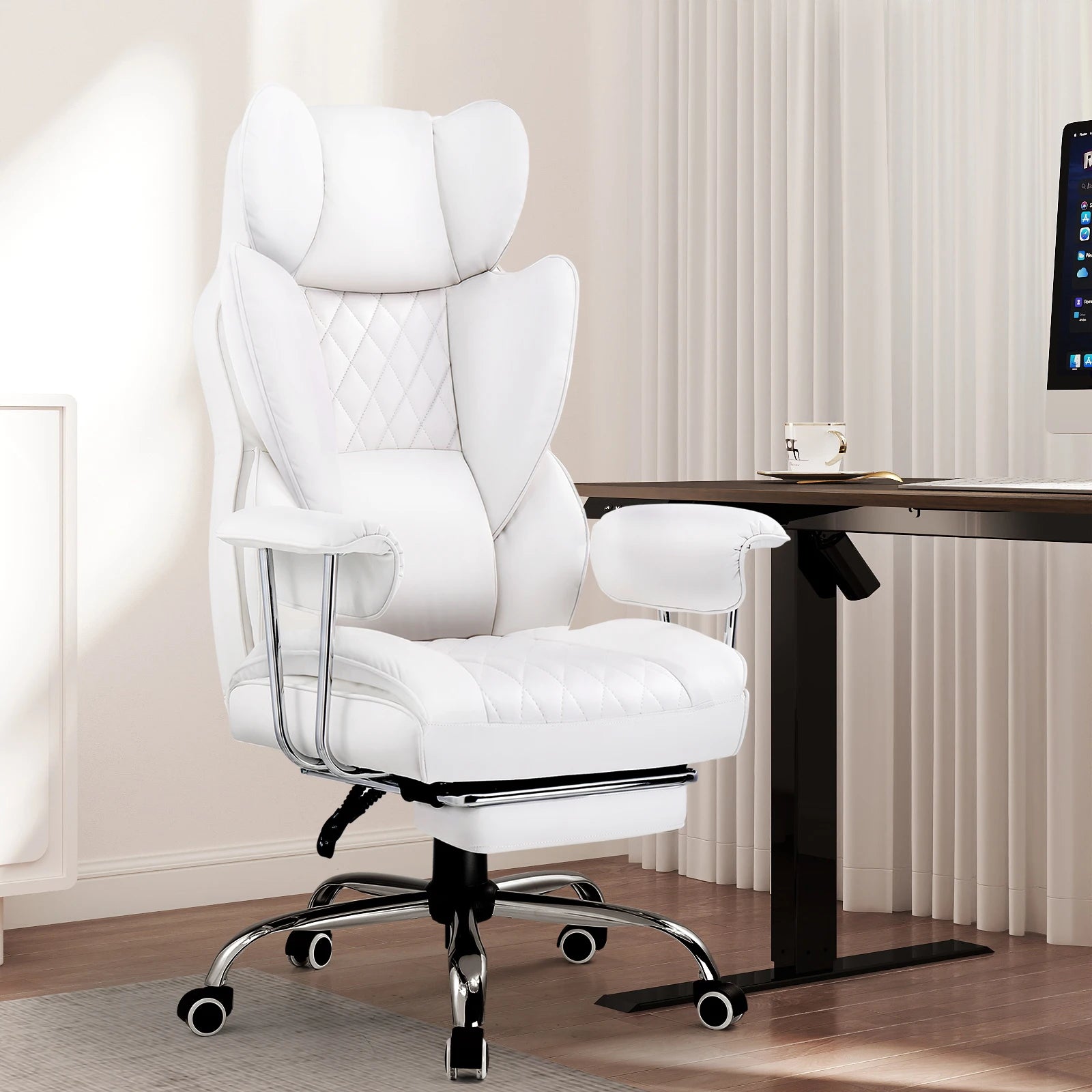 GTPLAYER Gaming Stuhl Bürostuhl mit Taschenfederkern-Lordosenstütze, ergonomischer und bequemer breiter Bürostuhl