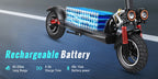 SUNNIGOO 800W Elektroroller für Erwachsene – 25 km/h hohe Geschwindigkeit, 45-55 km große Reichweite, 10 Zoll Offroad-Reifen, faltbarer Pendler-E-Scooter