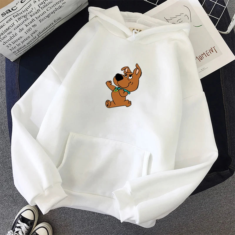 Print pink Cute Dog oversized  Sweatshirt Kawaii Hoodies for Women top clothes Hoody Female Itself  Women's Hoodies Full Sleeve Hauptbild