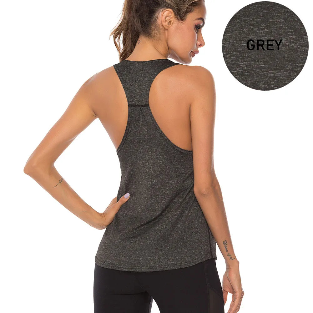 WANAYOU Ärmellose Yoga-Shirts Damen Schnelltrocknendes Running Sport Tank Top Ärmelloses Fitness Gym Workout Top Yoga Weste