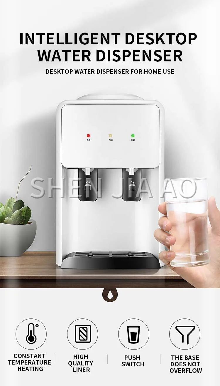 Wasserspender Eis heiß Desktop Kühlung Heißwasserspender Schlafsaal Mini kleines energiesparendes Eis Warmwasser