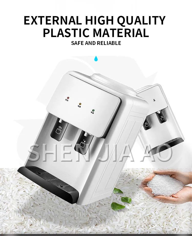 Wasserspender Eis heiß Desktop Kühlung Heißwasserspender Schlafsaal Mini kleines energiesparendes Eis Warmwasser