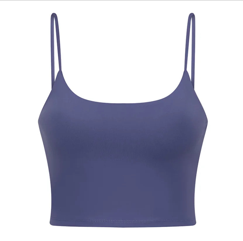 Damen Longline Sport-BH ohne Bügel, gepolstert