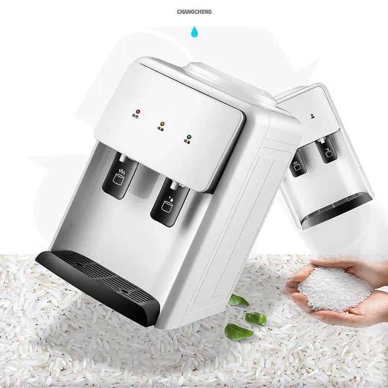 Wasserspender Eis heiß Desktop Kühlung Heißwasserspender Schlafsaal Mini kleines energiesparendes Eis Warmwasser