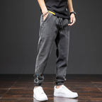 Frühling Sommer Schwarz Blau Cargo Jeans Herren Streetwear Denim Jogger Hosen Herren Baggy Harem Jean Hosen Übergröße