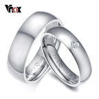 Vnox Basic Eheringe für Damen und Herren, personalisierbar mit Name, Datum, Liebesbotschaft, Versprechen, Allianz, Jahrestag, personalisiertes Geschenk