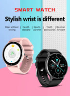 LIGE Wasserdichte Smartwatch für Damen, Echtzeit-Wettervorhersage, Herren-Uhren, Sport-Damen-Smartwatch für Damen, Android, iOS