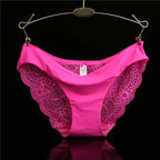 Damen Spitzenhöschen Sexy Transparenter Slip Niedriger Bund Baumwollzwickel Slips Übergröße Damenunterwäsche Dessous Neu Heißer Verkauf