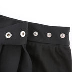 Sommer Harajuku Punk-Stil Karierte unregelmäßige Röcke Damen Asymmetrische High-Waist Schwarze Röcke Plissierte Mädchen Gothic Halbröcke