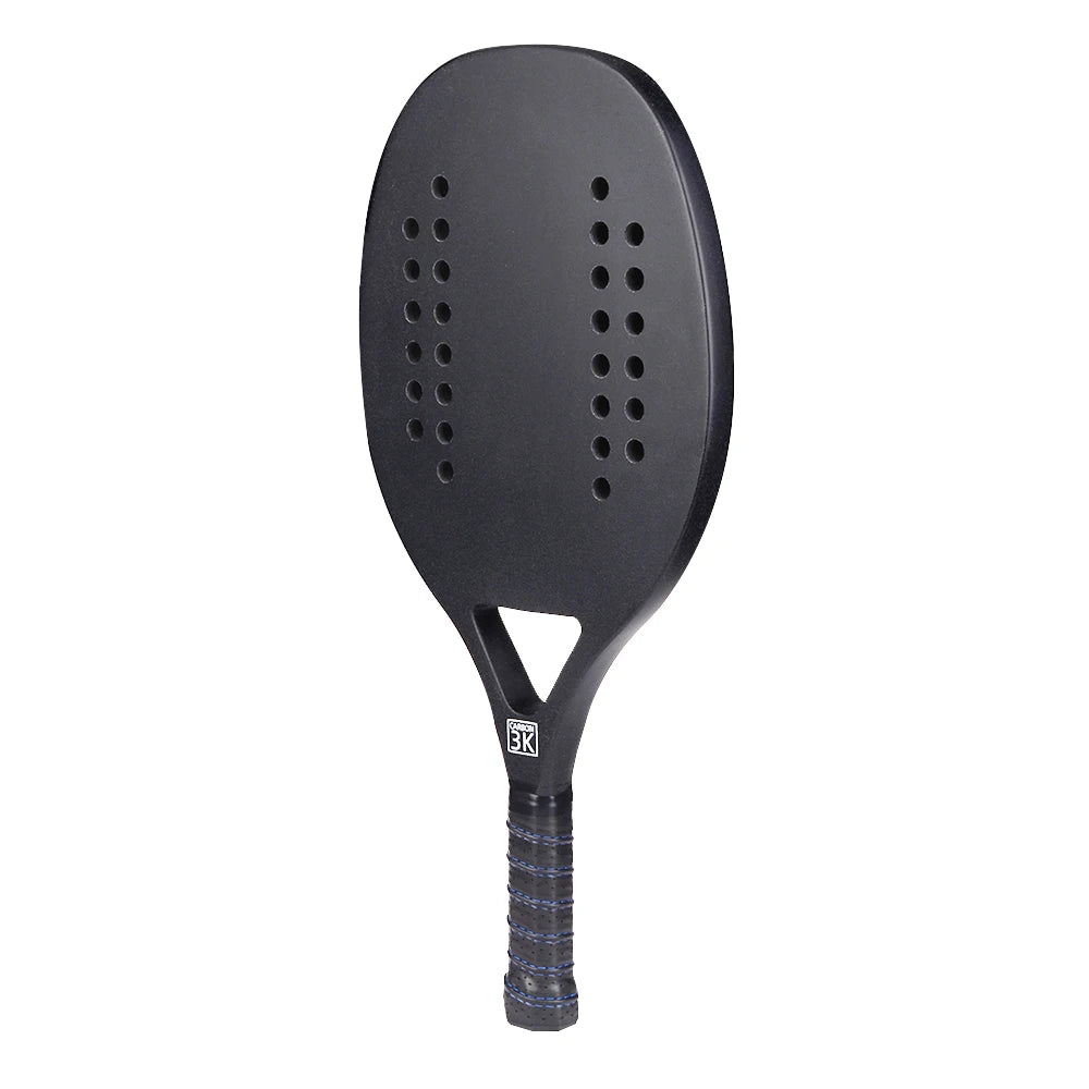 Vollcarbon 3K Faser Strandtennisschläger raue Oberfläche professioneller Schläger für Herren und Damen mit Schutzhülle