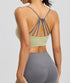 Six-string Cross Back Sport-BH für Damen – Sommer dünner Stil Spandex/Polyester UV-Schutz Geeignet für Yoga und Fitness