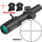 1-5x24 Zielfernrohre Kompakte Zielfernrohre Jagdzielfernrohre Taktisches Visier Weitwinkelvisier