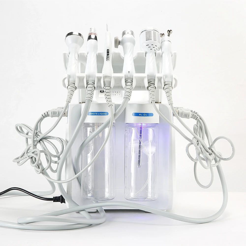 Neues 7-in-1 Wasser-Dermabrasionsgerät Tiefenreinigungsmaschine Wasserstrahl Hydro Diamond Gesichtsreinigung zur Entfernung abgestorbener Haut für den Salongebrauch