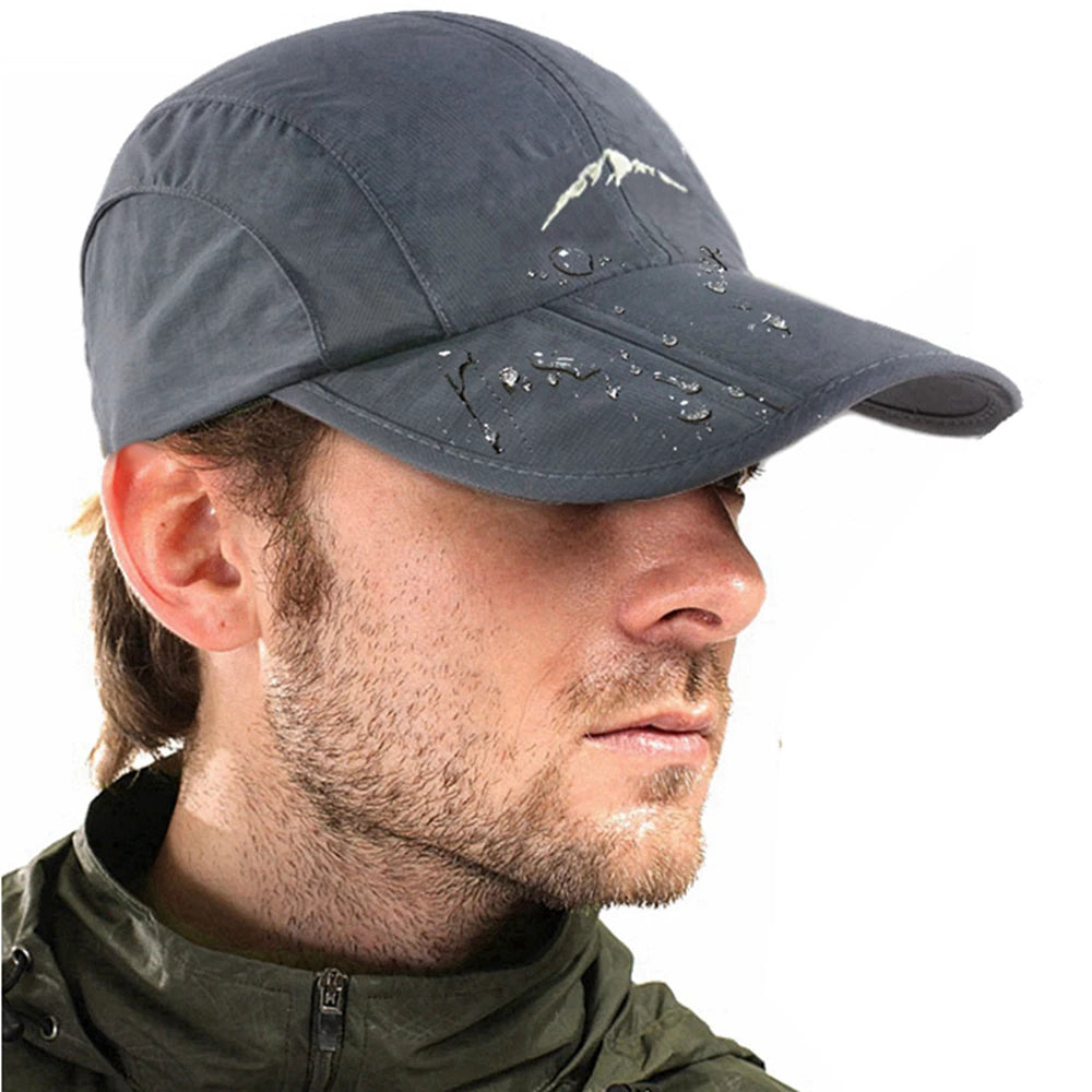 Spring Summer Outdoor Sport Baseball Cap Quick Drying Hat Unisex Waterproof Breathable Cap Foldable Cycling hat Sun Protection Hauptbild