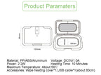 Tragbarer Baby-Feuchttuchwärmer, thermischer warmer Feuchttuchspender, Windelheizboxabdeckung für Zuhause, Auto, Mini-Taschentuchwärmer USB