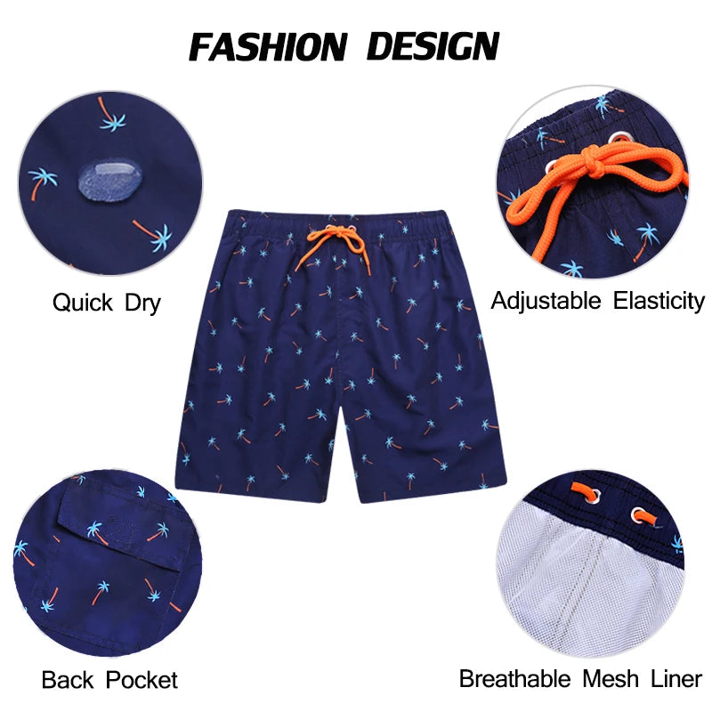 Escatch Brand Sommer Herren Shorts Mode Polyester schnelltrocknende Boardshorts Männer Sport Gym Badehose Surf Badeshorts für Herren