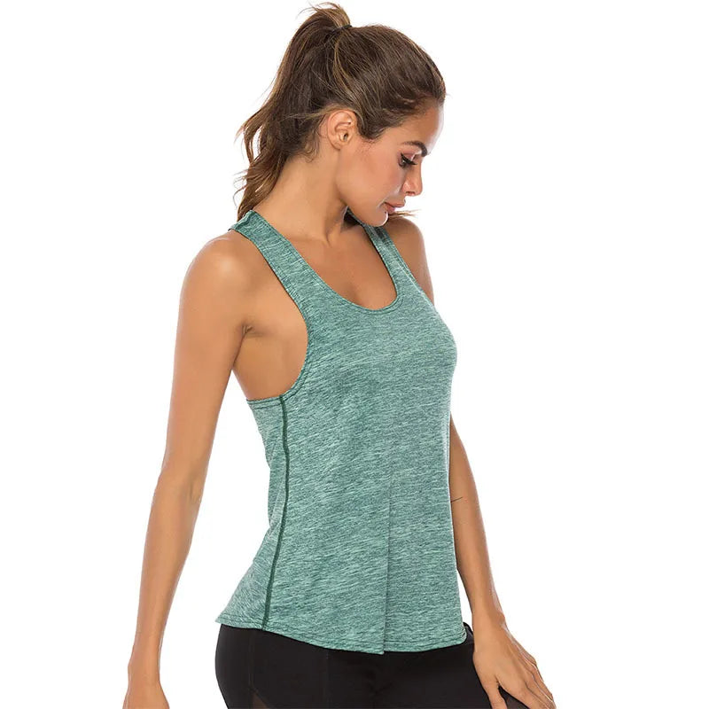 WANAYOU Ärmellose Yoga-Shirts Damen Schnelltrocknendes Running Sport Tank Top Ärmelloses Fitness Gym Workout Top Yoga Weste