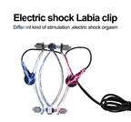 Elektrische Schock Brustwarzenklemmen BDSM Bondage Schamlippenklammer Klitoris-/Penispulsator E-Stimulations-Massagehandschuh/-Pad SM Roller Sexspielzeug für Paare