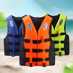 Outdoor Erwachsene Schwimmweste Verstellbarer Auftrieb Überlebensanzug Polyester Kinder Schwimmweste mit Pfeife