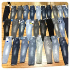 Großhandel mittelhohe Taille Herren Straight Jeans Mixed Denim Gute Qualität Sommer Freizeitstil Washed Craft