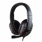 Kopfhörer 3,5mm Kabelgebundenes Gaming Headset Ohrhörer Musik für PS4 Playstation 4 Spiel PC Chat Computer mit Mikrofon