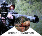4-12x50 Zielfernrohr Beleuchtetes Absehen Entfernungsmesser Gewehr Holografisches 4 Absehen Visier 20mm Rot Grün Laser Für die Jagd